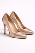 Champagne Satin Heels – Timeless Glamour