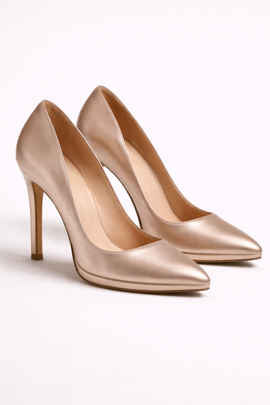 Champagne Satin Heels – Timeless Glamour