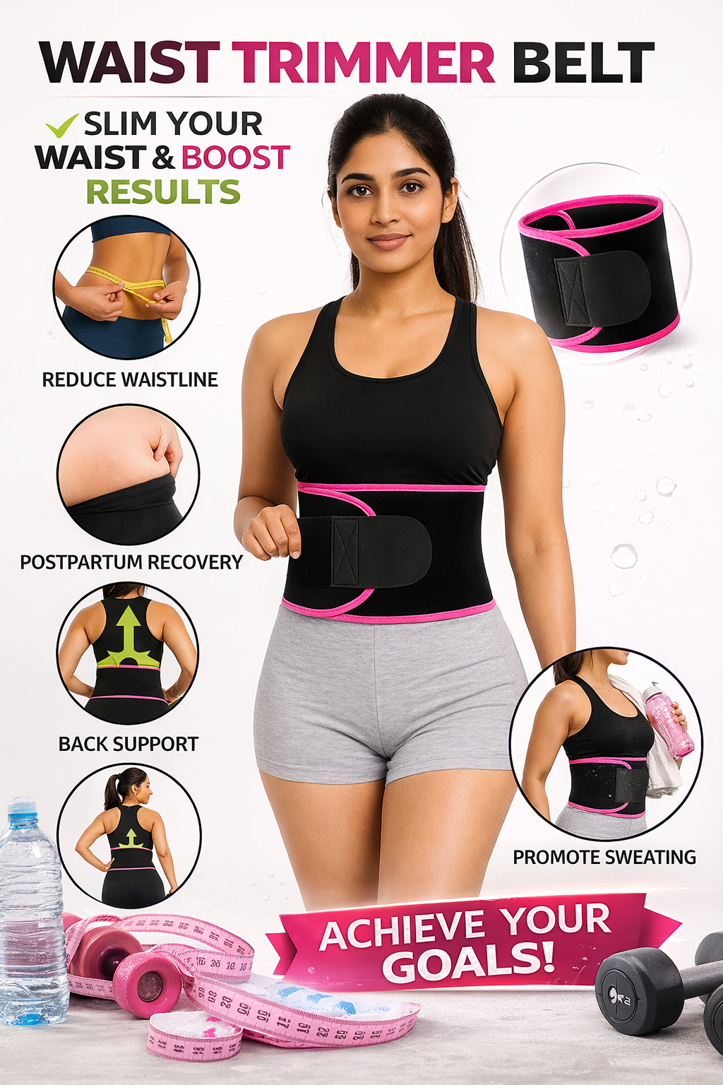 Adjustable Waist Trimmer Belt