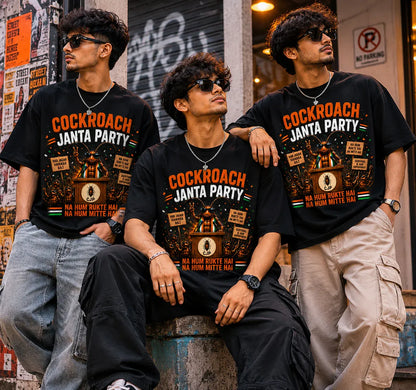Cockroach Janta Party Oversized T-Shirt