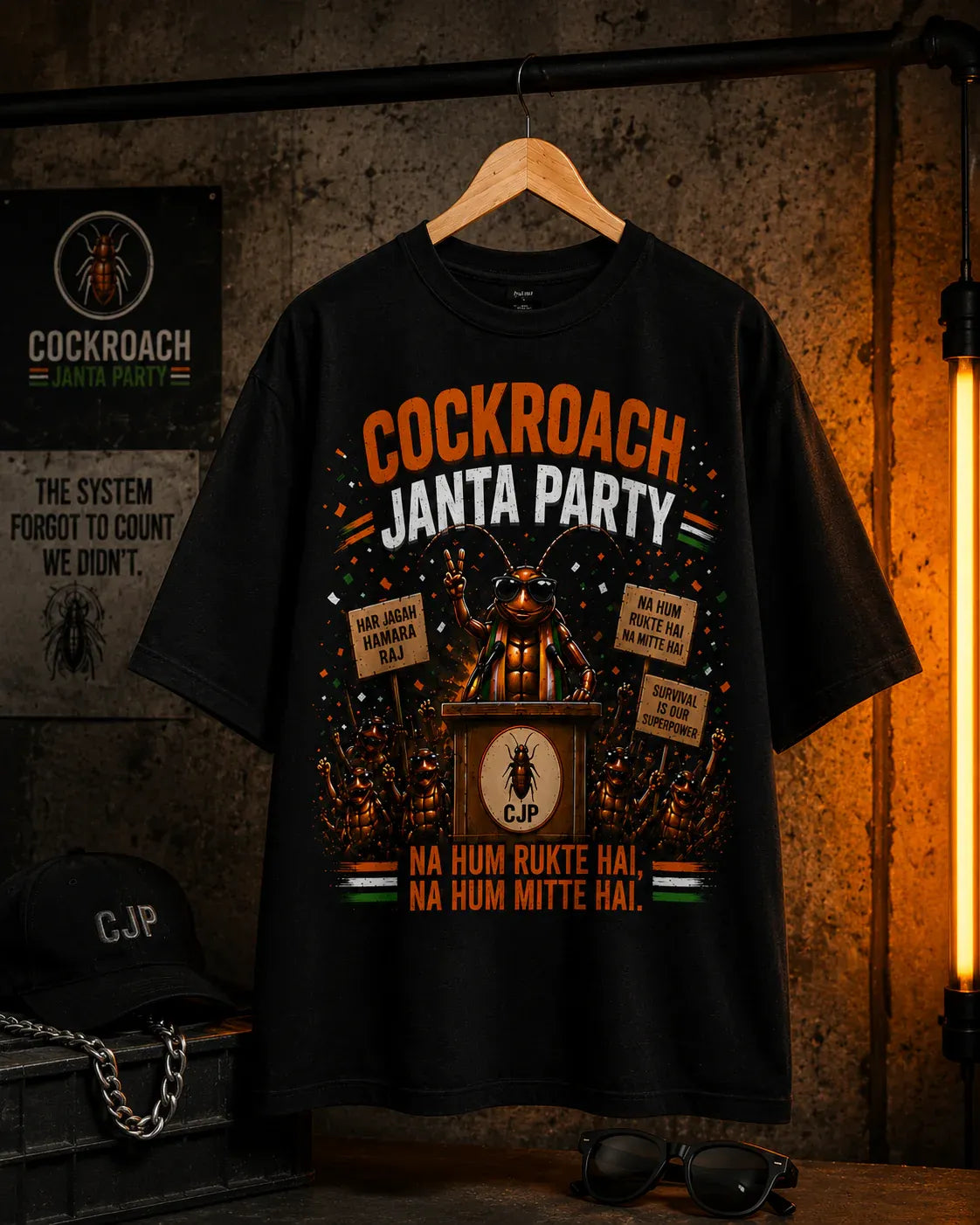 Cockroach Janta Party Oversized T-Shirt